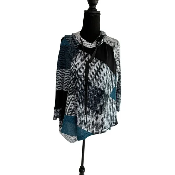 Joseph Ribkoff pancho top size 12 - Picture 4 of 5